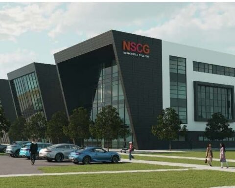 CGI of the new college extension